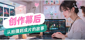 剪辑工作台主题摄影